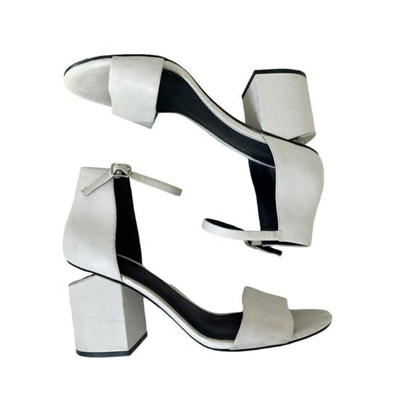 ALEXANDER WANG Woman's Sz 40 9.5 Abby Ankle-strap Sandals in Off White - Picture 6 of 10